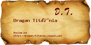 Dragan Titánia névjegykártya
